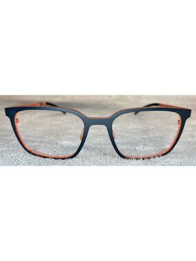 ORGREEN Cloud Nine 924 Matte Grey/Orange Mens Square Eyeglasses Frames 53-18-144